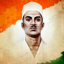 Illustrated portrait of Sukhdev Thapar against a coloured background